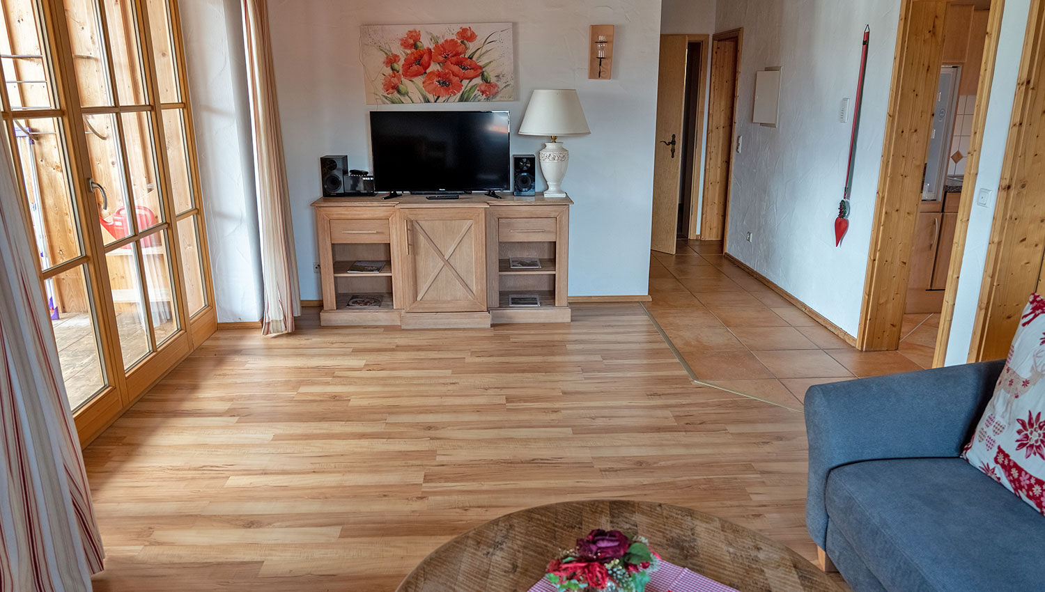 FeWo Silberdistel Wohnzimmer